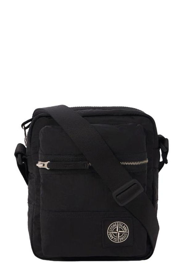 Stone Island Messenger Bag - Black
