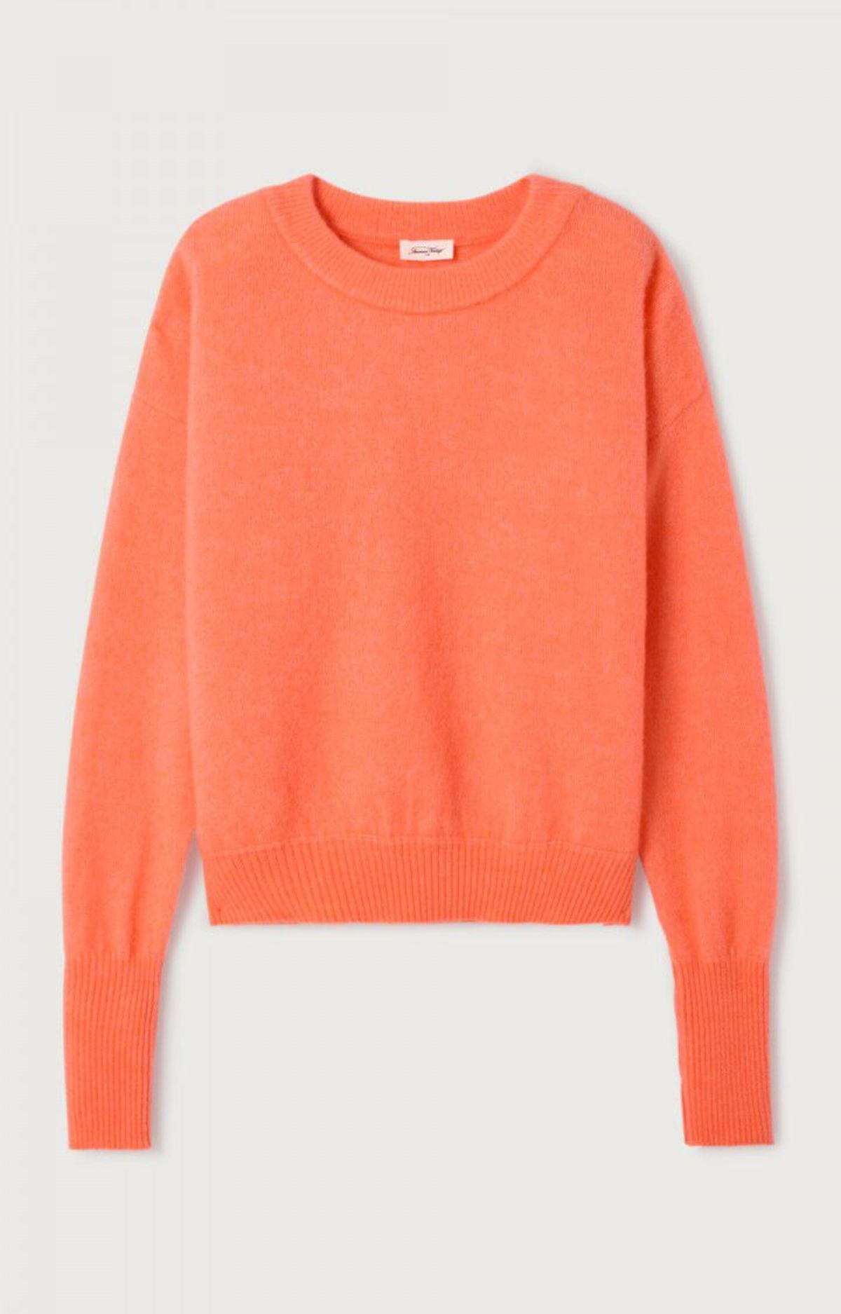 American Vintage Vitow Sweater - Salmon Melange - Image 1 of 2