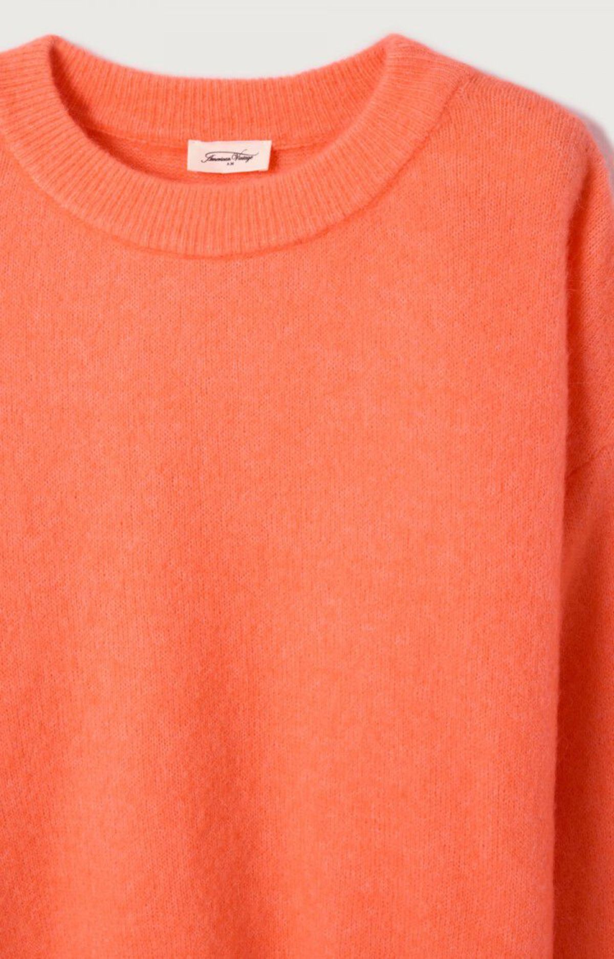 American Vintage Vitow Sweater - Salmon Melange - Image 2 of 2