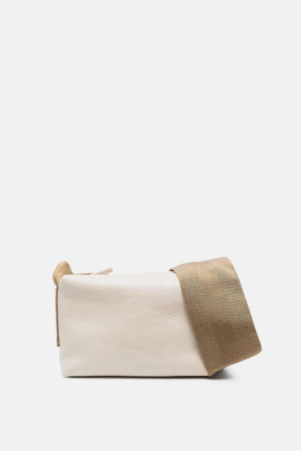 Uma Wang Small Shoulder Bag - White/Mustard