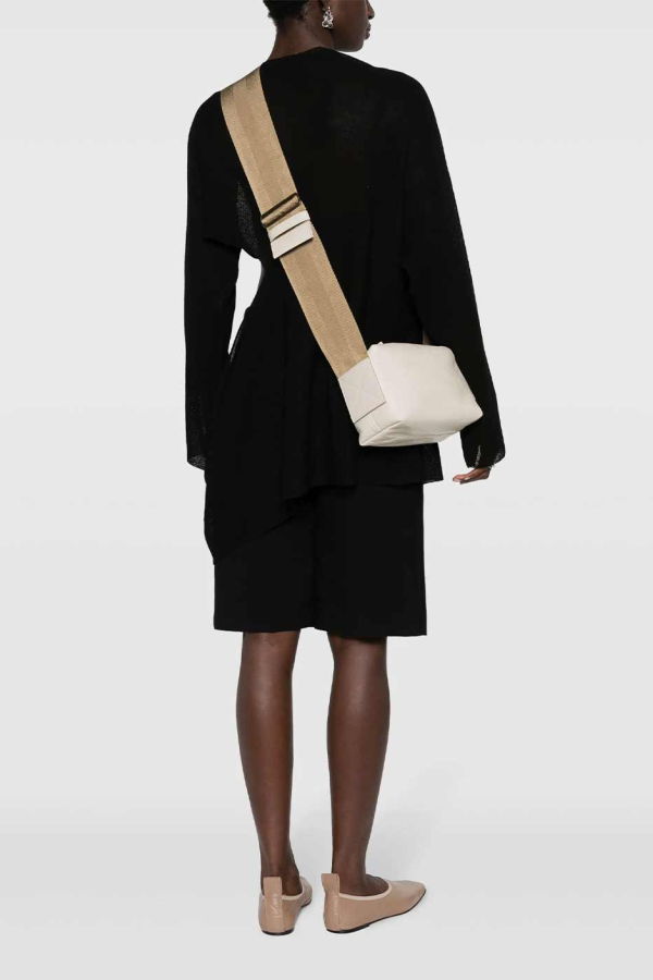 Uma Wang Small Shoulder Bag - White/Mustard