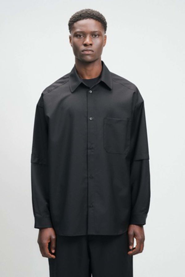 Lownn Layered Shirt - Black