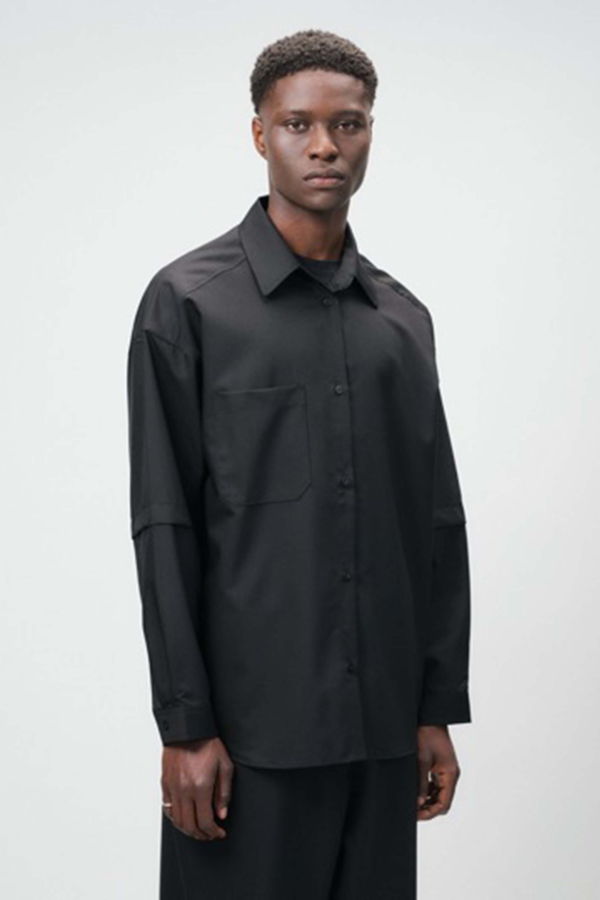 Lownn Layered Shirt - Black