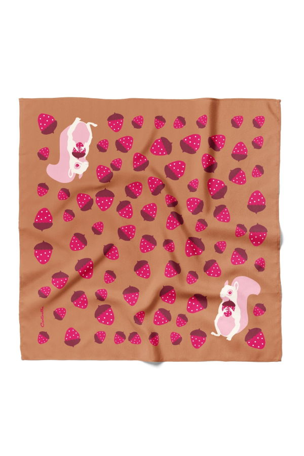 Centinelle Albino Squirrel Cotton Silk Bandana