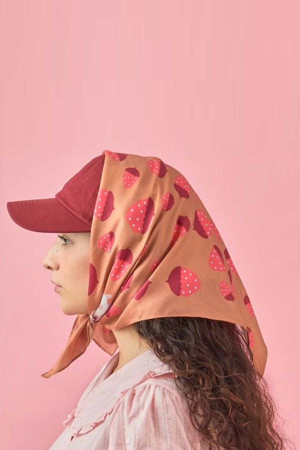 Centinelle Albino Squirrel Cotton Silk Bandana