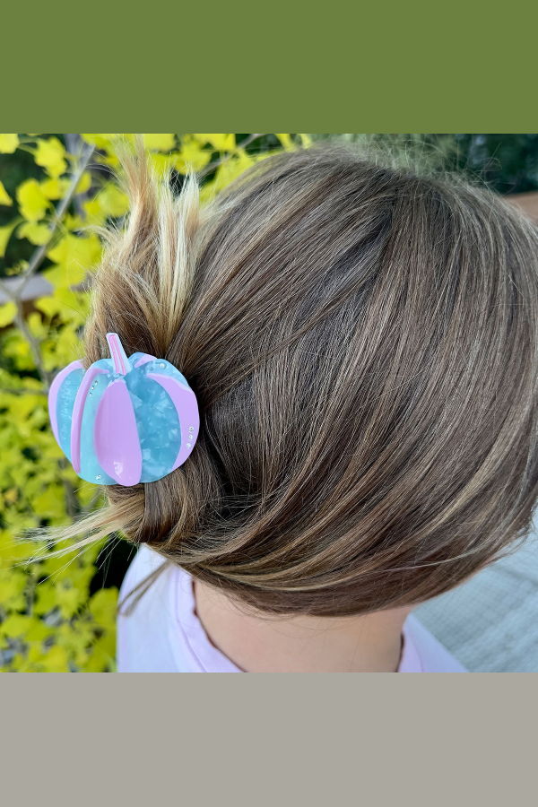 Centinelle Blue Pumpkin Hair Claw