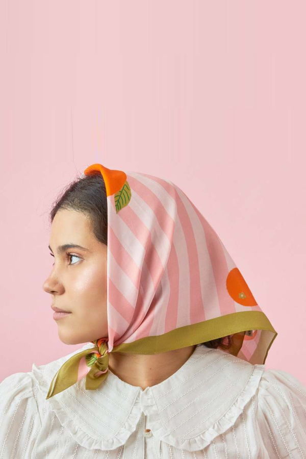 Centinelle California Pomelo Cotton Silk Bandana