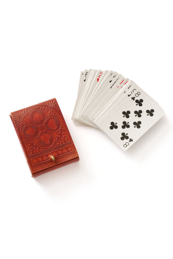 Matr Boomie Embossed Leather Playing Cards Set