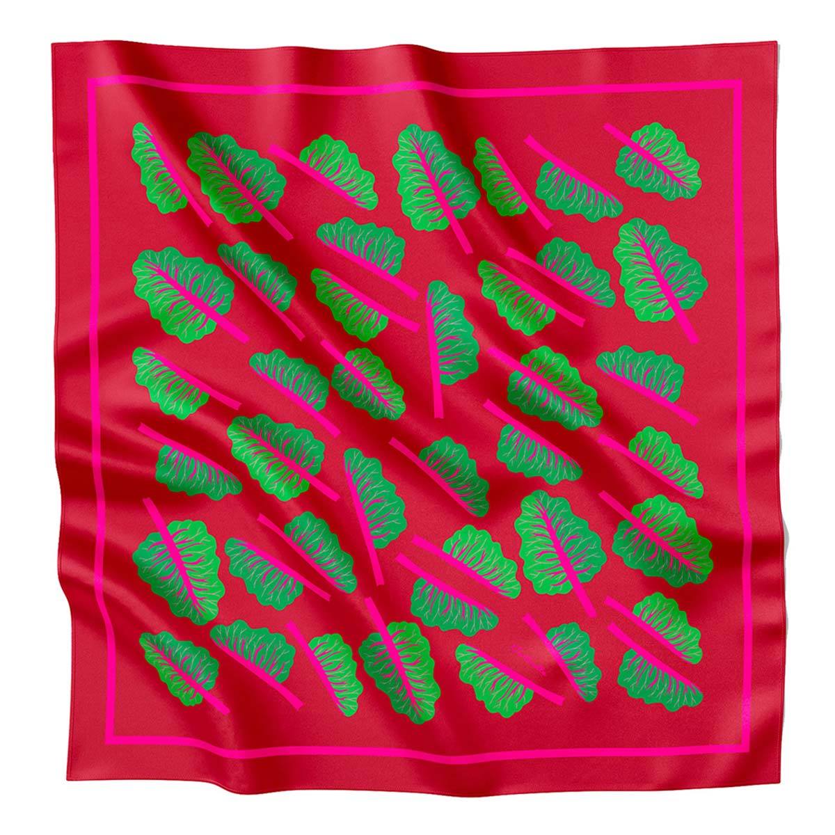Centinelle Glowing Chard Silk Medium Square Scarf - Image 1 of 1