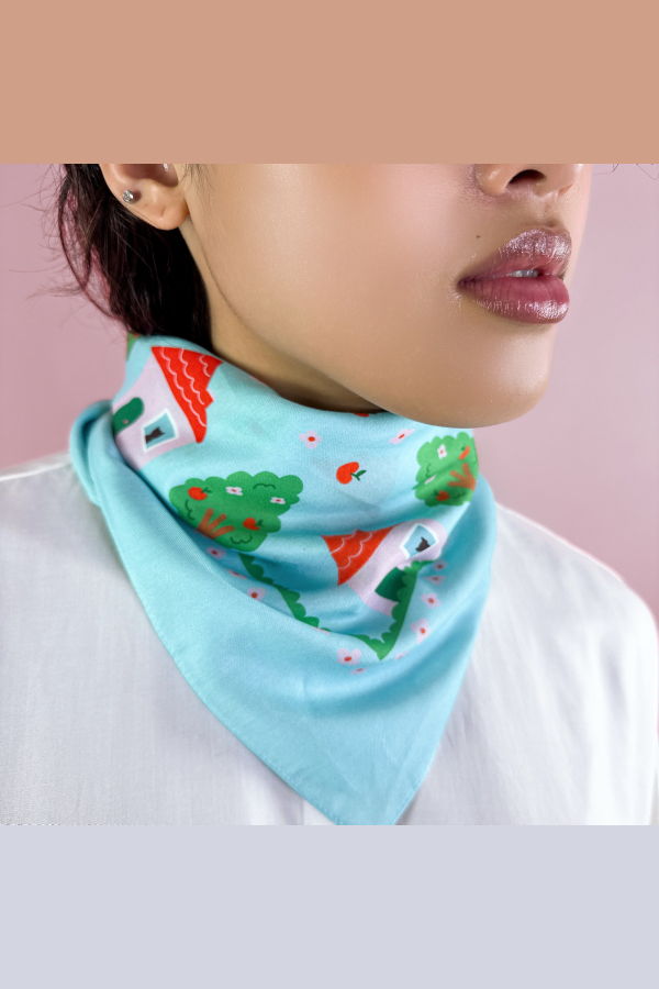 Centinelle House Silk Medium Square Scarf