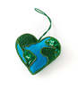 Matr Boomie Larissa Plush Heart Earth Beaded Felt Ornament - Embroidered - Thumbnail 1