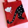 Centinelle Polka Cat Knit Tote Bag - Thumbnail 3