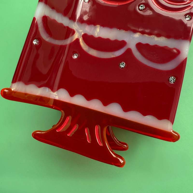 Centinelle Quinceanera Dark Cherry Cake Hair Claw