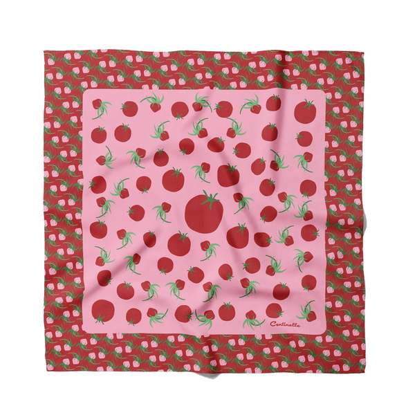 Centinelle Tomatoes Cotton Silk Bandana Centinelle Tomatoes Cotton Silk Bandana