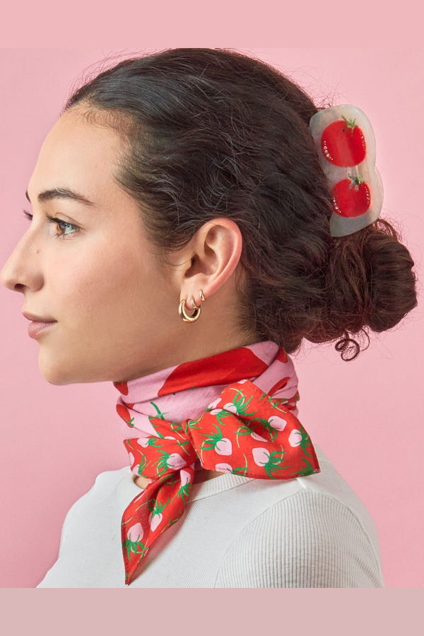 Centinelle Tomatoes Cotton Silk Bandana
