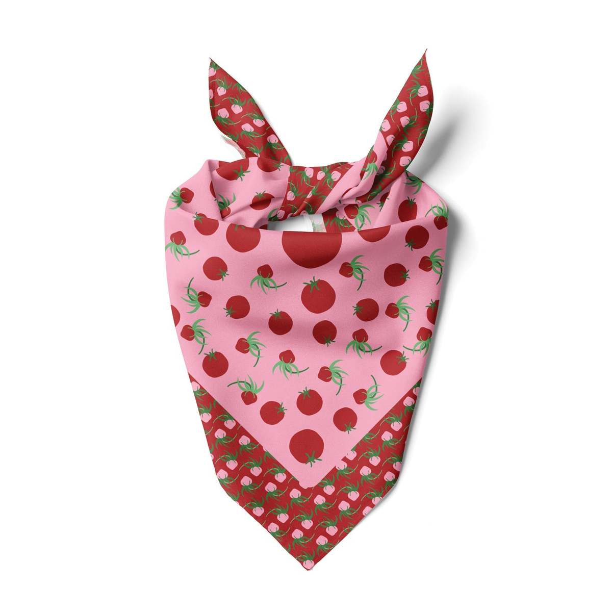 Centinelle Tomatoes Cotton Silk Bandana - Image 3 of 3