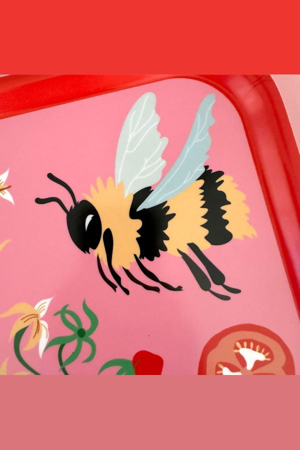 Centinelle Tomatoes and Bumblebees Tray