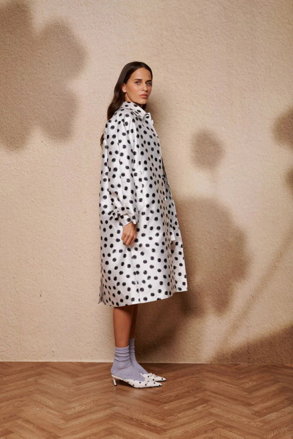 Sister Jane Illume Spot Coat - Ivory