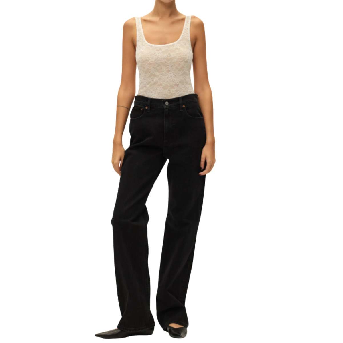 elodie Marlo Lace Bodysuit - White - Image 1 of 2