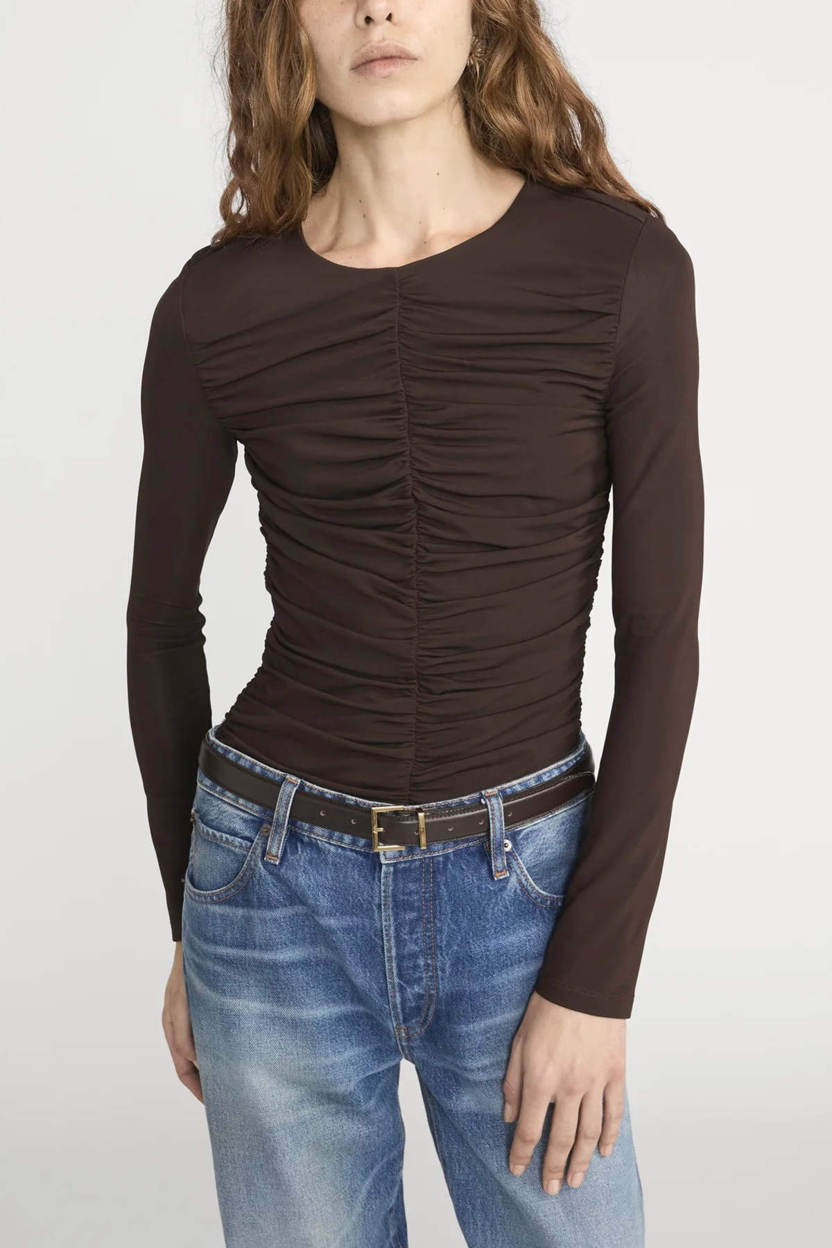 FRAME Denim The Ruched Top - Image 1 of 7