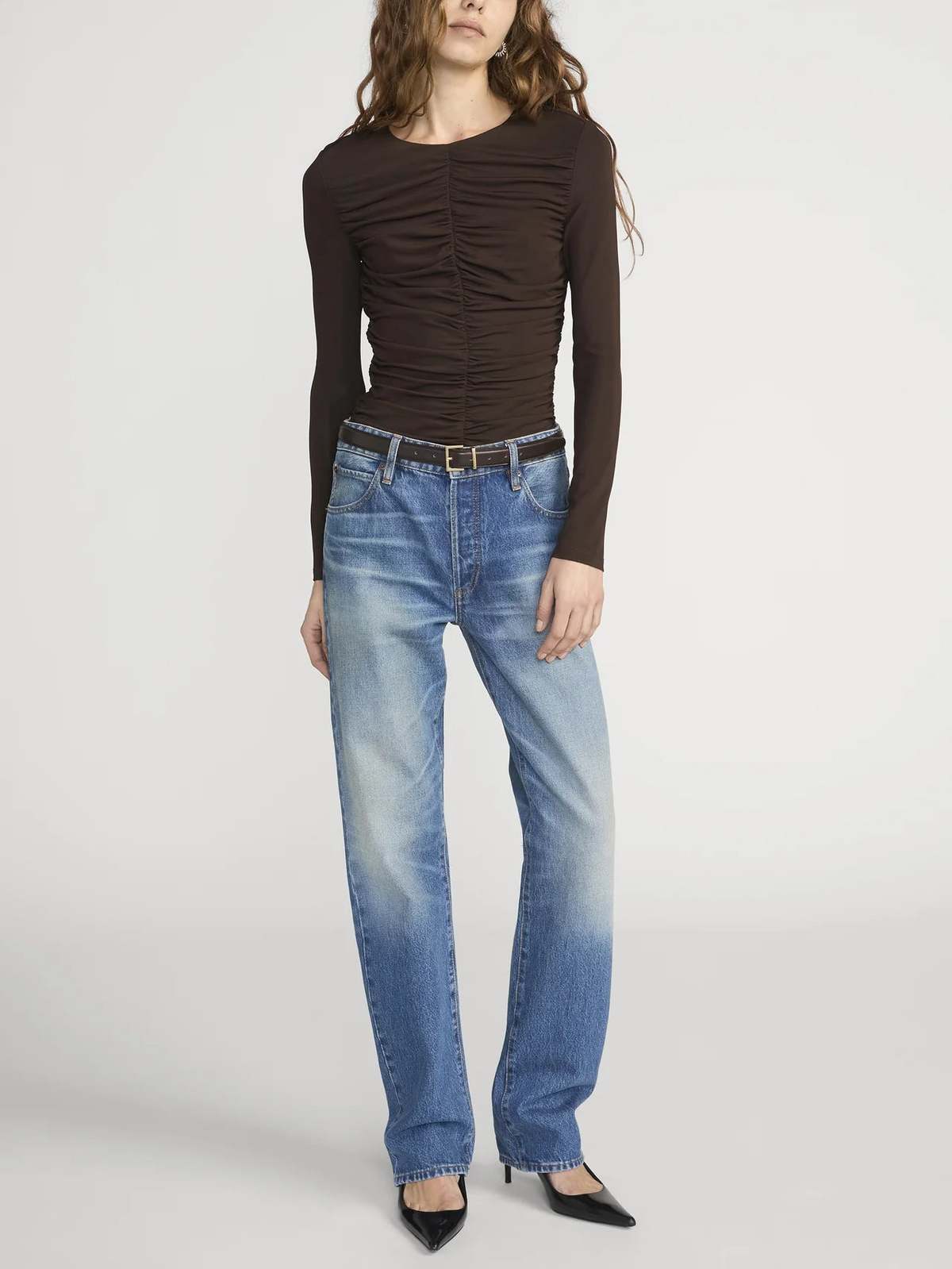 FRAME Denim The Ruched Top - Image 2 of 7