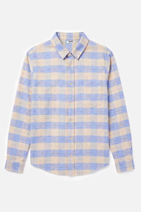 Blue&Cream Brandon Brushed Flannel Shirt