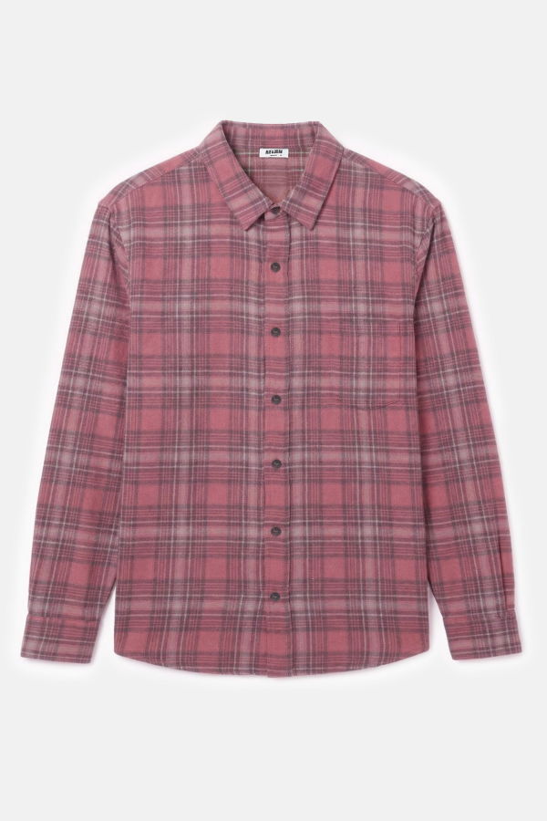 Blue&Cream Flannel Shirt - Pink Plaid
