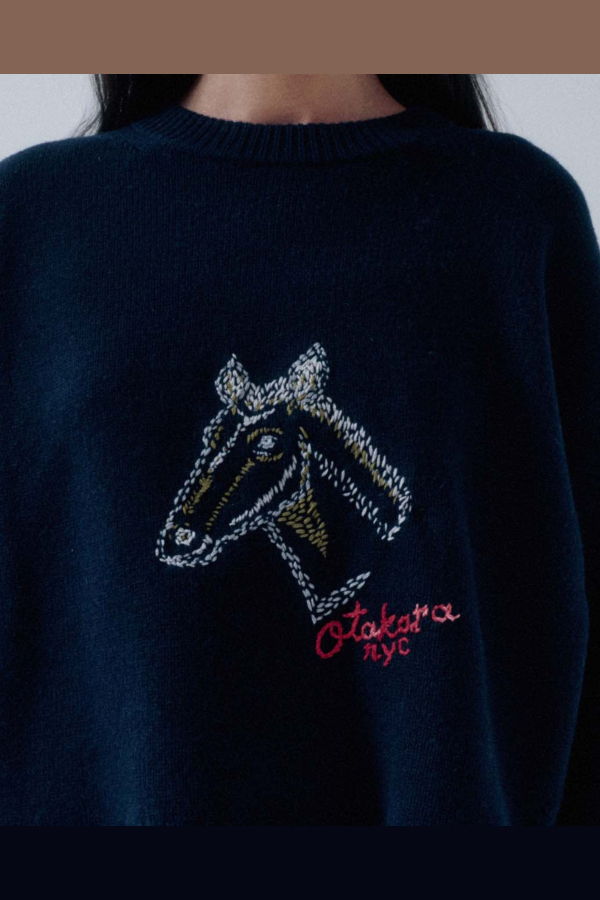 SAYAKA DAVIS NEW YORK OTAKARA NYC x SAYAKA DAVIS Fire Horse Balloon Sleeve Sweater