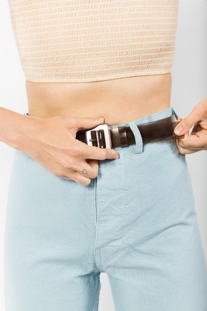 Maryam Nassir Zadeh Soledad Belt - Mauve | Garmentory display picture 3