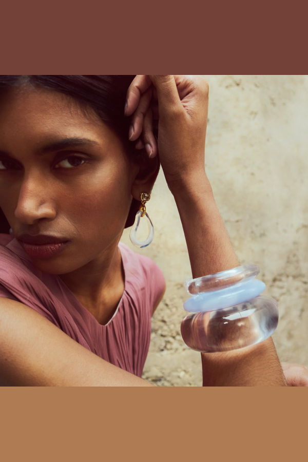 Lizzie Fortunato Ridge Cuff Bracelet - Blue Lace