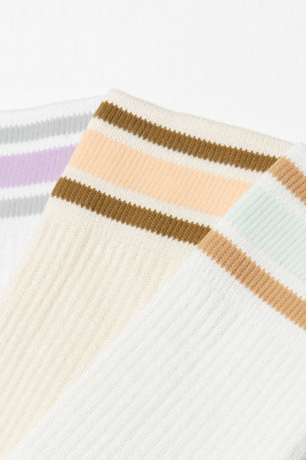 Oncept Stripe Crew Sock (3 Pack) - Desert Multi