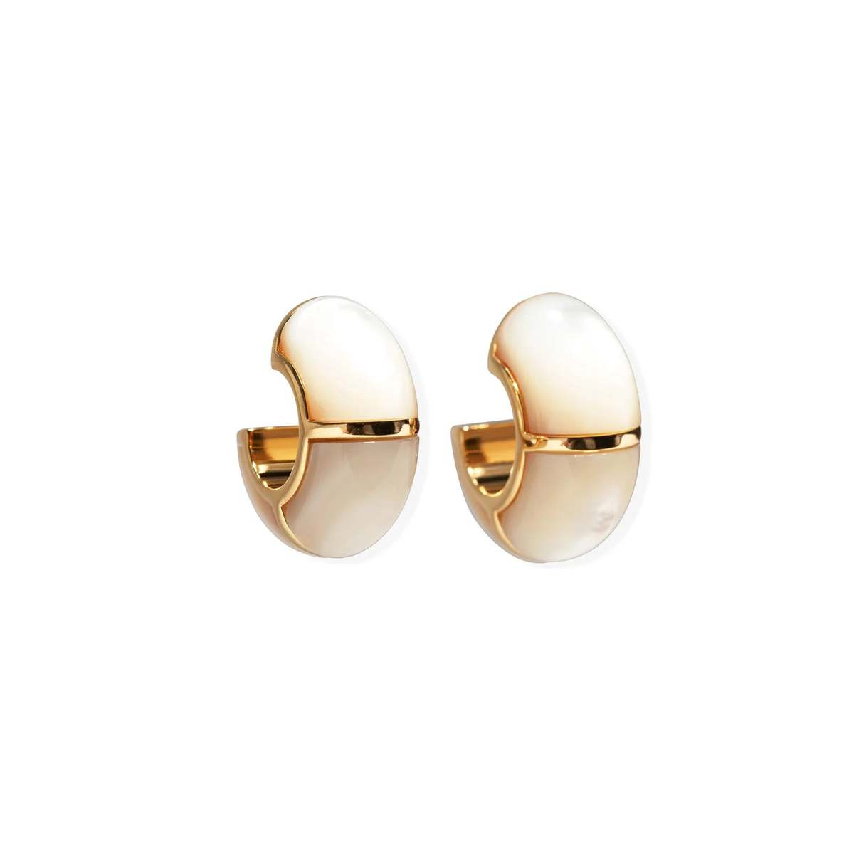 Lizzie Fortunato Zellige Hoops Earrings - Image 3 of 11