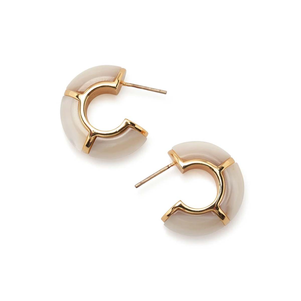Lizzie Fortunato Zellige Hoops Earrings - Image 4 of 11