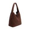 Melie Bianco Johanna Tobacco Suede Vegan Shoulder Bag - Thumbnail 1