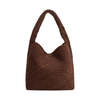 Melie Bianco Johanna Tobacco Suede Vegan Shoulder Bag - Thumbnail 3
