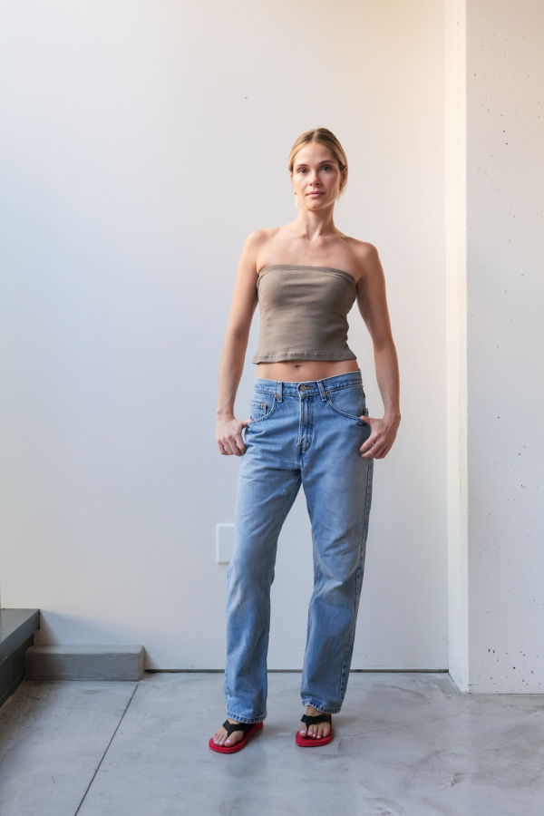 at Dawn. Ribbed Tube Top - Fungi