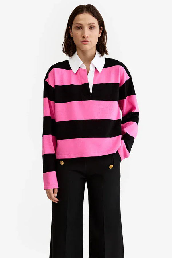 Smythe Cropped Rugby Shirt Polo