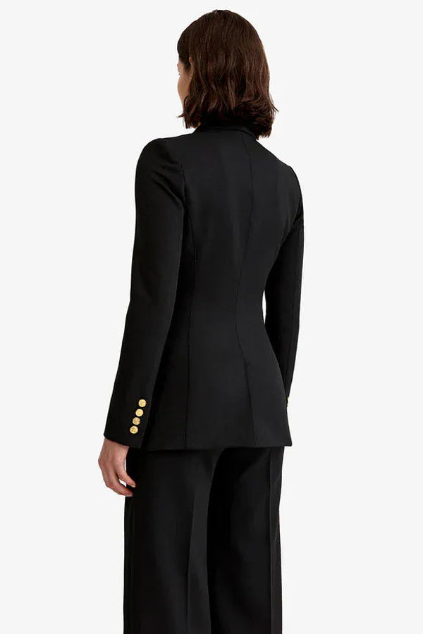 Smythe Taped Not a DB Blazer - Deep Black with Chalk