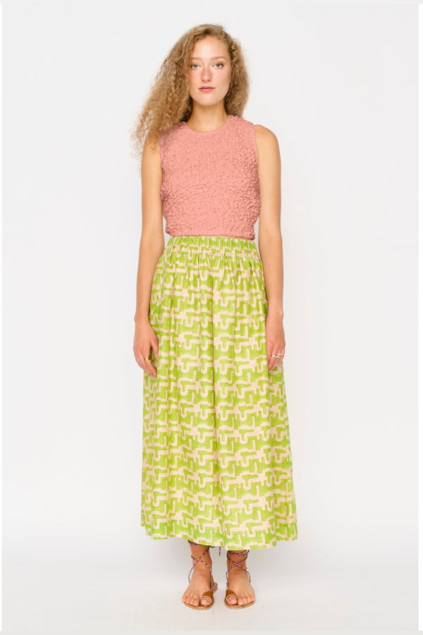 Mirth Lucia Smocked Top - Pomelo