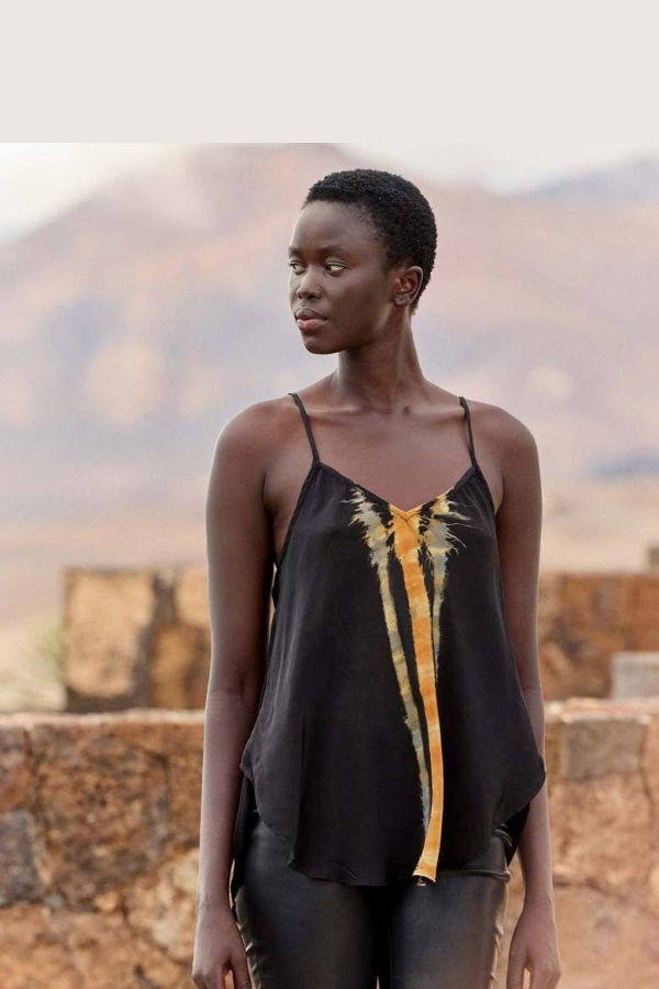 Mes Demoiselles Luron Top - Blue-Ocre