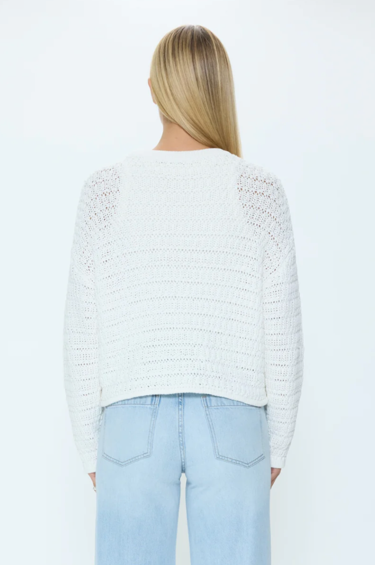 Pistola Katya Relaxed Crew Neck Sweater - Le Blanc - Image 3 of 3