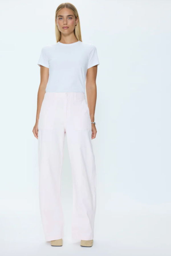 Pistola Wren Relaxed Straight Jeans - Ice Pink