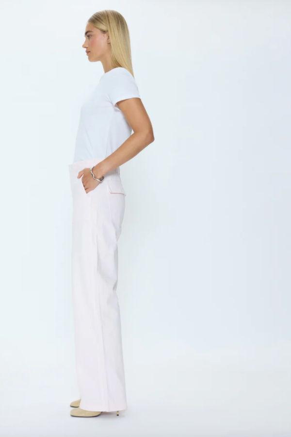 Pistola Wren Relaxed Straight Jeans - Ice Pink