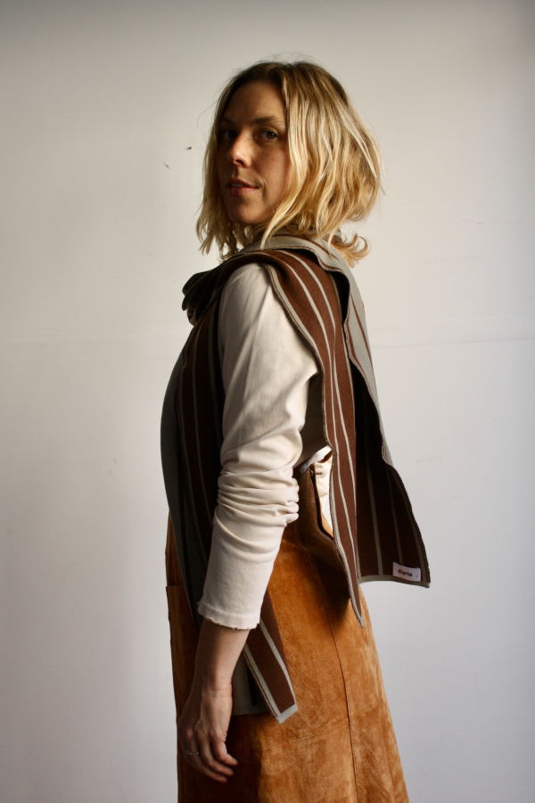 Diarte Lane Scarf - Sage/Chocolate