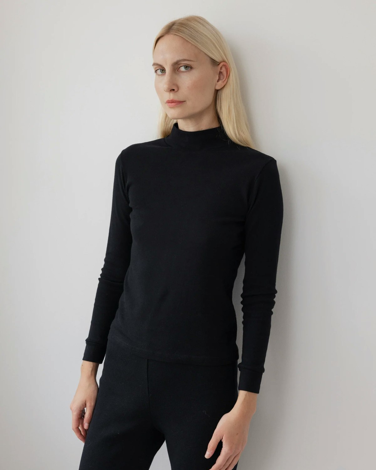 Wol Hide Easy Turtleneck Top - Black - Image 2 of 4
