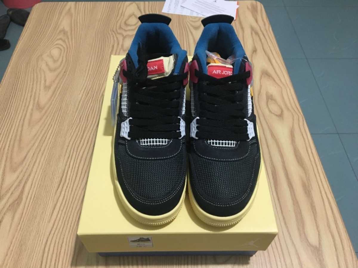 NIKA TANG Air Jordan 4 Retro x Union LA Mid Sneakers - Image 3 of 5