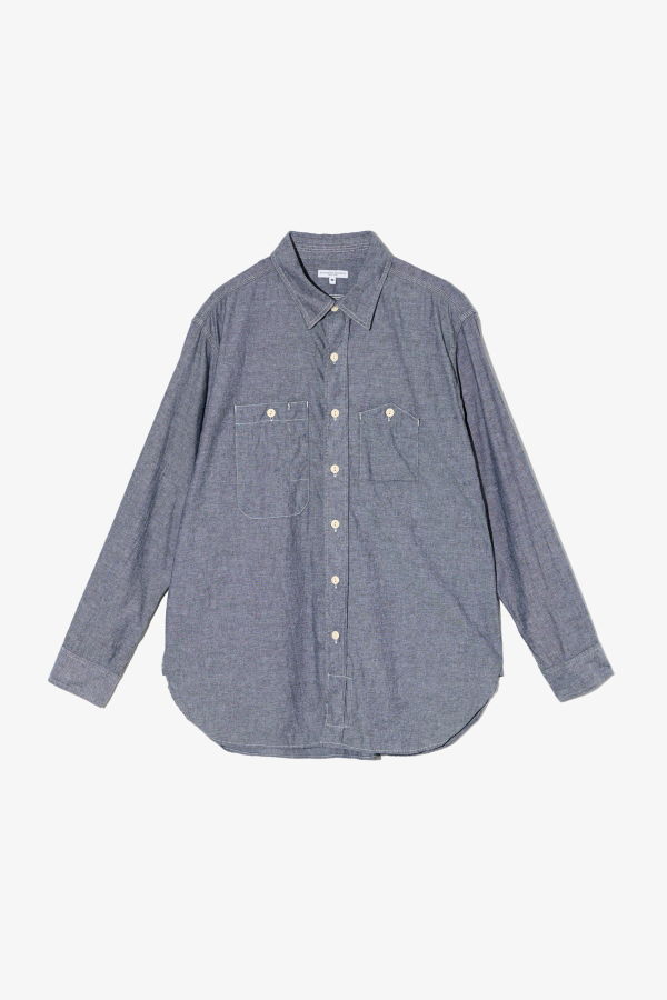 Engineered Garments Work Shirt Cotton Chambray
