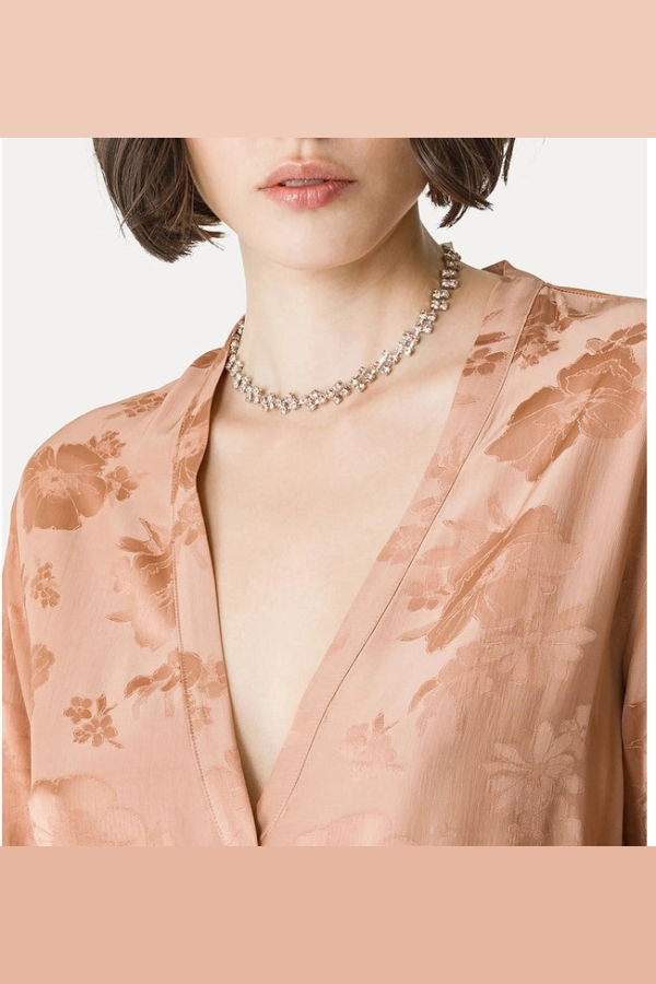 Forte Forte Longsleeve Bouquet Dress - Glicine