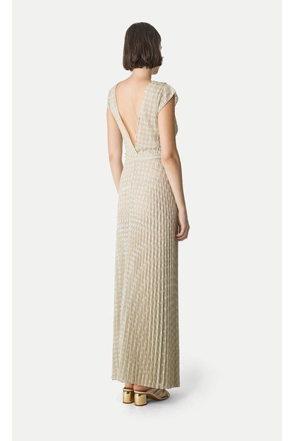 Forte Forte Pleated Dress in Diamond Jersey - Alba