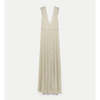 Forte Forte Pleated Dress in Diamond Jersey - Alba - Thumbnail 3